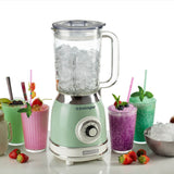 Ariete Vintage Green 1.5 Litre 1000W Blender with Glass Cup - Old Railway Line Garden Centre