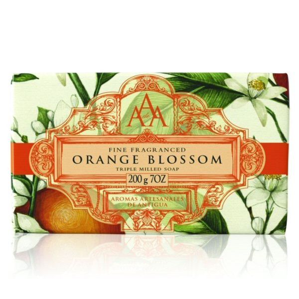 Aromas Artesanales De Antigua 200g Orange Blossom Floral Soap Bar - Old Railway Line Garden Centre