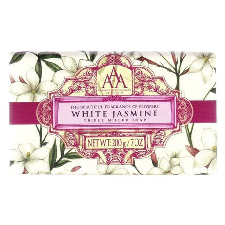 Aromas Artesanales De Antigua 200g White Jasmine Soap Bar - Old Railway Line Garden Centre