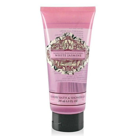 Aromas Artesanales De Antigua 200ml Floral White Jasmine Luxury Bath & Shower Gel - Old Railway Line Garden Centre