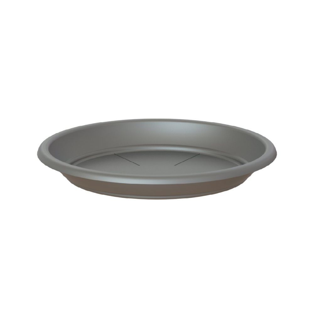 Artevasi 30cm Anthracite Round Saucer - Old Railway Line Garden Centre