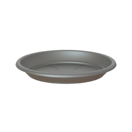 Artevasi 30cm Anthracite Round Saucer - Old Railway Line Garden Centre