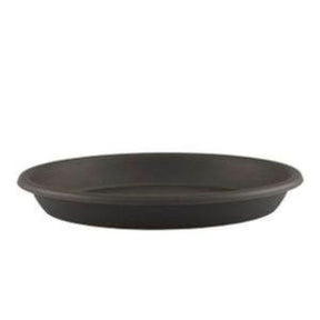 Artevasi 35cm Anthraite Round Saucer - Old Railway Line Garden Centre