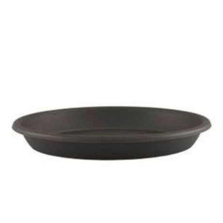 Artevasi 35cm Anthraite Round Saucer - Old Railway Line Garden Centre