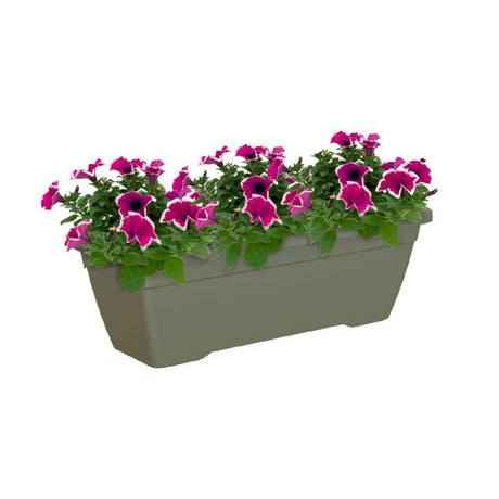 Artevasi 60cm Dry Green Venezia Plant Box Trough - Old Railway Line Garden Centre