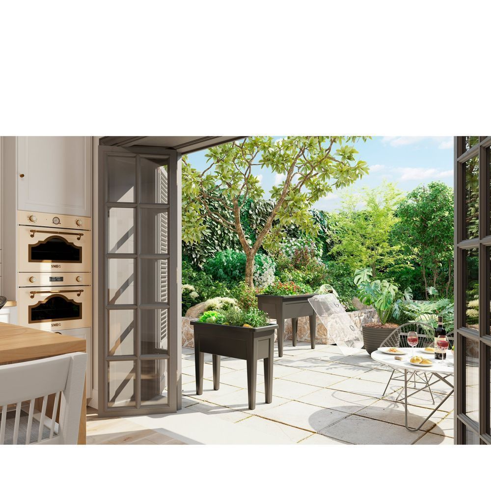 Artevasi 80cm Anthracite Venezia Grow Box Planter - Old Railway Line Garden Centre