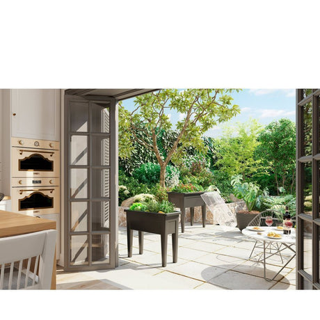 Artevasi 80cm Anthracite Venezia Grow Box Planter - Old Railway Line Garden Centre