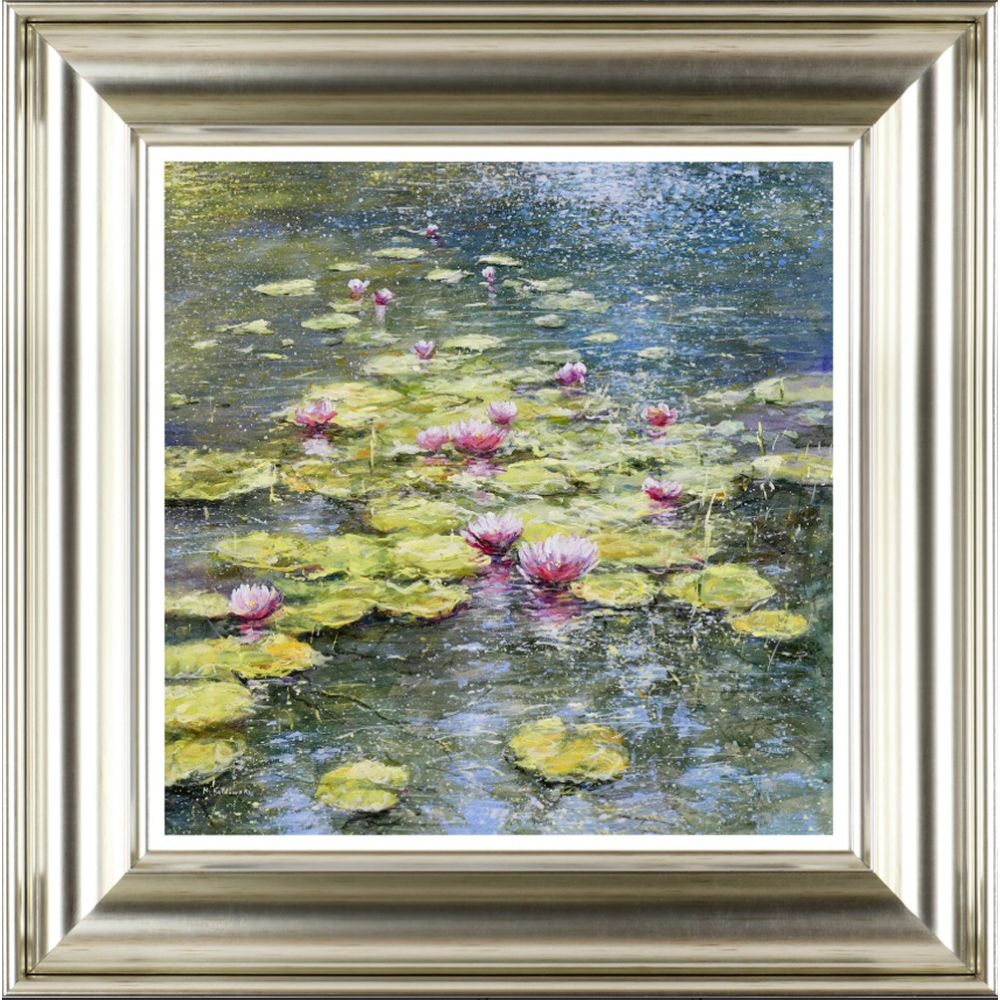 Artko 66cm Waterlillies II Framed Print By Mariusz Kaldowski - Old Railway Line Garden Centre