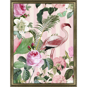 Artko 87cm 'Flamingo Rendezvous I' Framed Print by Andrea Hasse - Old Railway Line Garden Centre