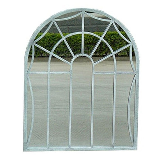 Ascalon 90cm Cream Arch Outdoor/Indoor Mirror - Old Railway Line Garden Centre