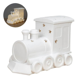 Bambino 21cm Light Up Night Train Table Lamp - Old Railway Line Garden Centre