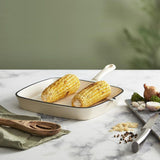 Barbary & Oak Foundry 23cm Camembert Cream Cast Iron Grill Pan - Old Railway Line Garden Centre