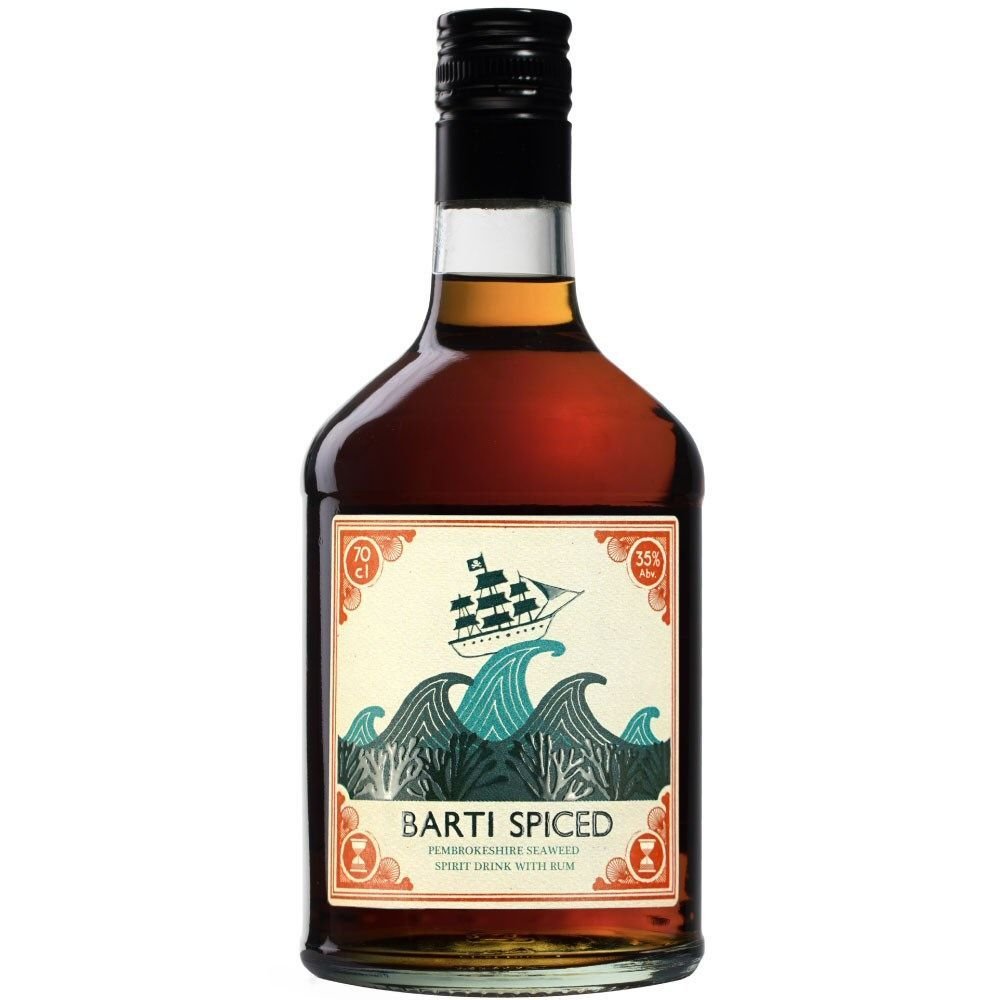 Barti 70cl Spiced Pembroke Seaweed Rum - Old Railway Line Garden Centre