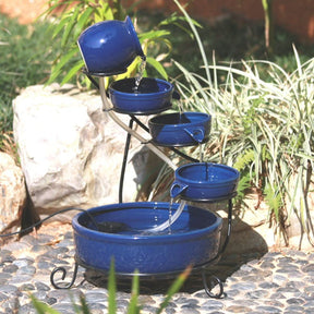Bermuda 52cm Ocean Cascade Solar Water Feature - Old Railway Line Garden Centre