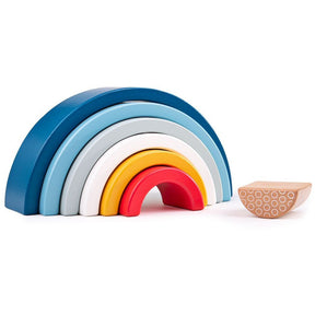 Bigjigs Rainbow Arches Stacking Toy - Old Railway Line Garden Centre