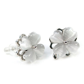 Black Ginger Spinning Flowers Stud Earrings - Old Railway Line Garden Centre
