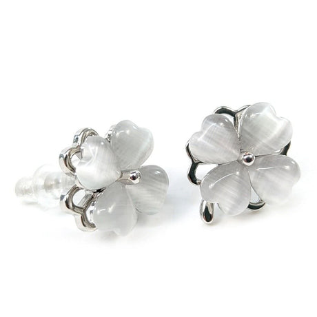 Black Ginger Spinning Flowers Stud Earrings - Old Railway Line Garden Centre