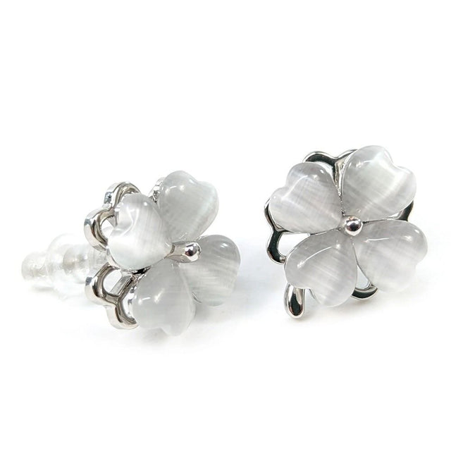 Black Ginger Spinning Flowers Stud Earrings - Old Railway Line Garden Centre