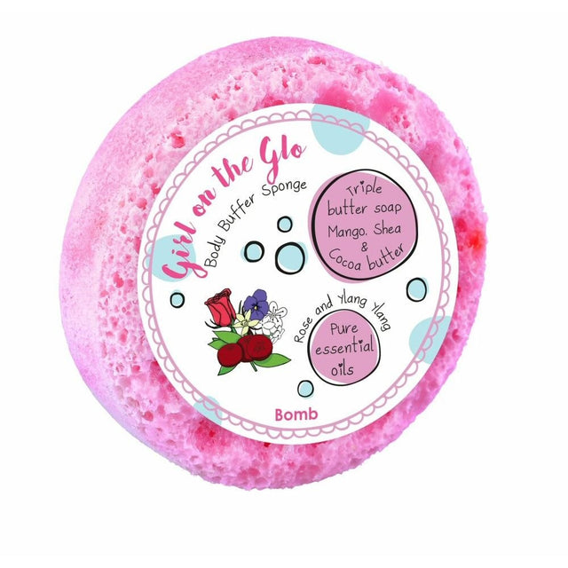 Bomb Cosmetics Girl on the Glo Body Buffer Sponge - Old Railway Line Garden Centre