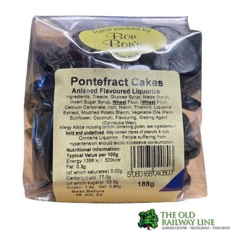 Bon Bon's 188g Pontefract Cakes - Old Railway Line Garden Centre