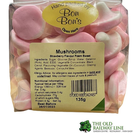 Bonbons 135g Strawberry Mushrooms - Old Railway Line Garden Centre