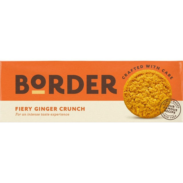 Border Biscuits 135g Firey Ginger Crunch Biscuits - Old Railway Line Garden Centre