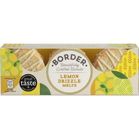Border Biscuits 150g Lemon Drizzle Melts Shortbread Biscuits - Old Railway Line Garden Centre