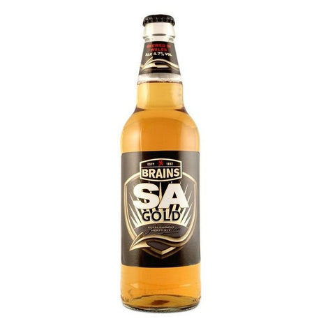Brains 500ml SA Gold Ale Bottle - Old Railway Line Garden Centre