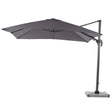 Bramblecrest 2.7m Grey Lichfield Square Parasol with Base - Old Railway Line Garden Centre