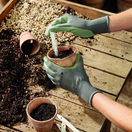 Briers Fresh Green Seed & Weed Gloves - Medium - Old Railway Line Garden Centre