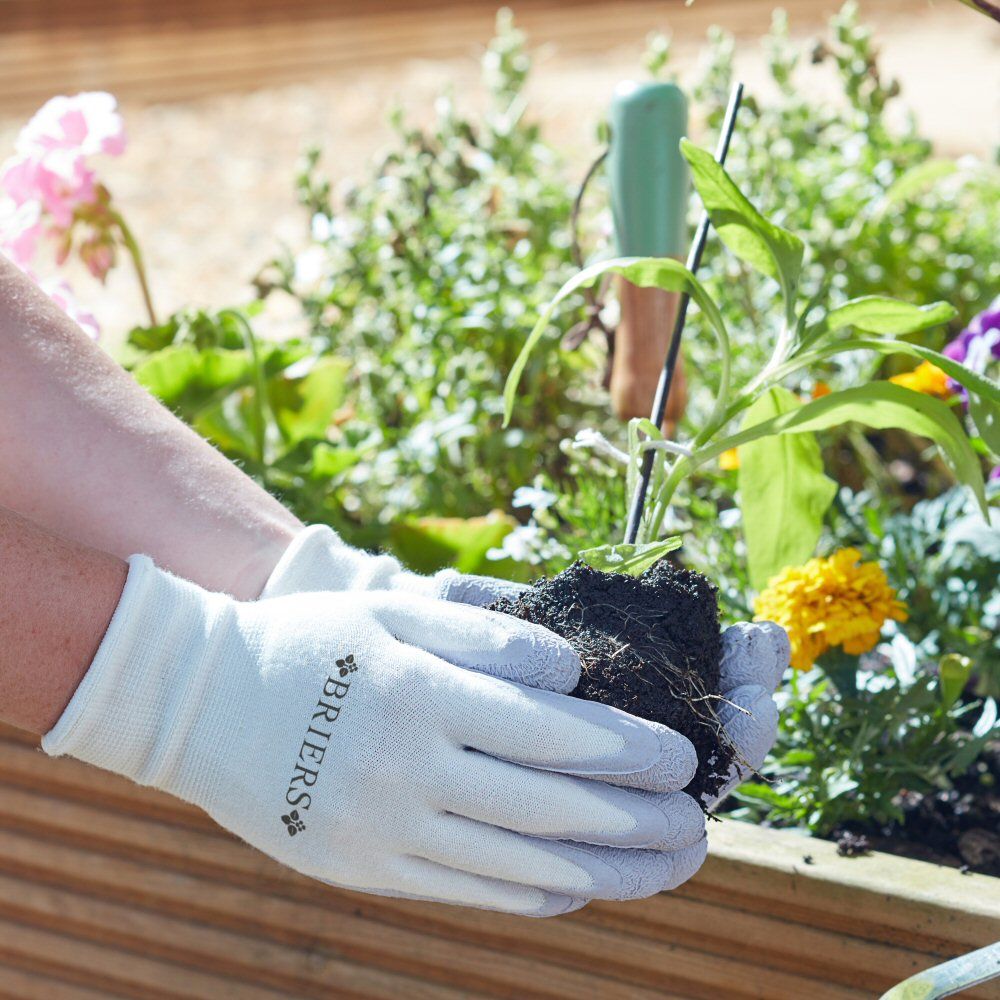 Briers Lilac Bamboo Grips Gloves - Small - Old Railway Line Garden Centre