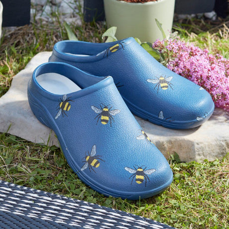 Briers Navy Bees Comfi Clogs - Size 4 - Old Railway Line Garden Centre