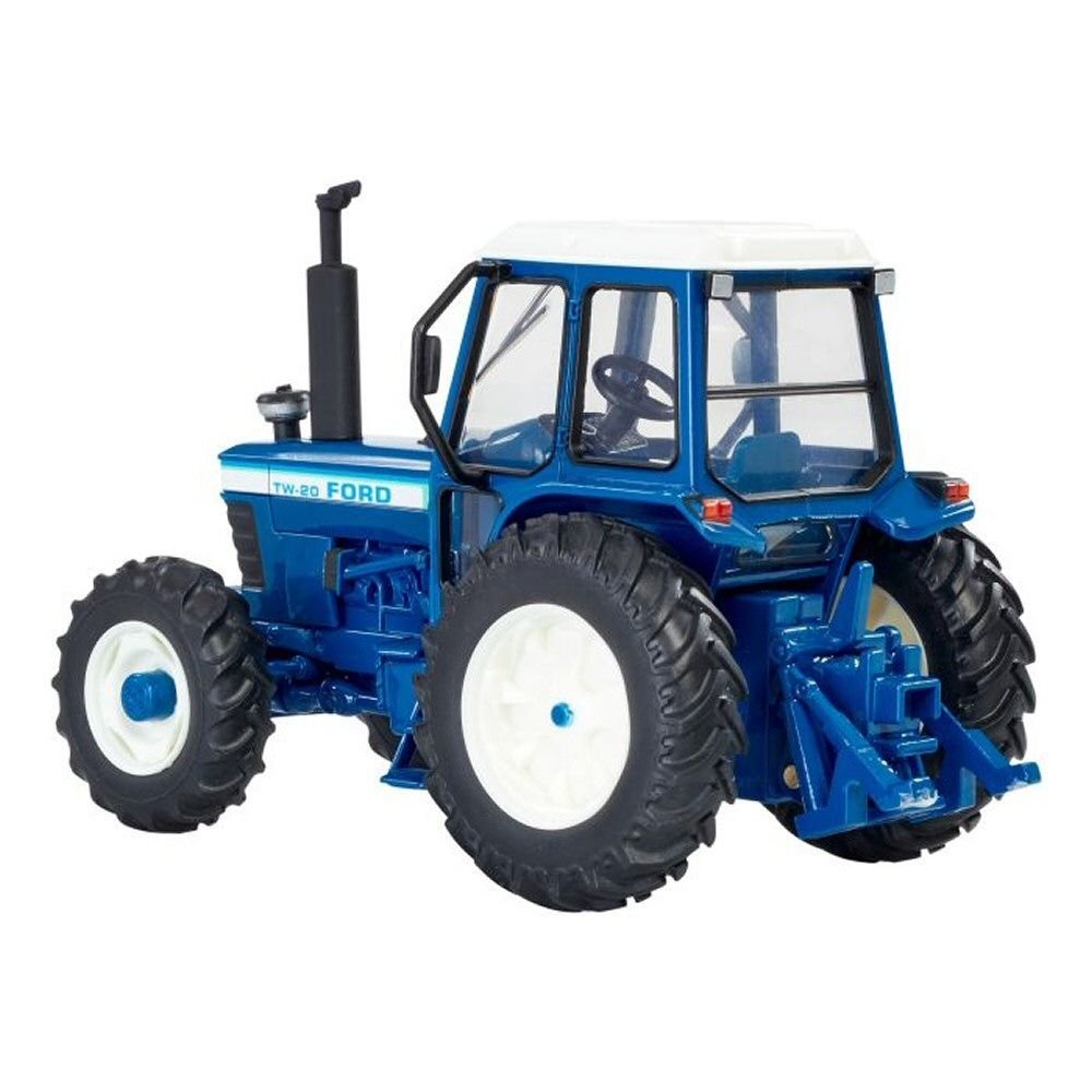 Britains 1:32 Scale Blue Ford TW20 Tractor Cast Metal Toy - Old Railway Line Garden Centre
