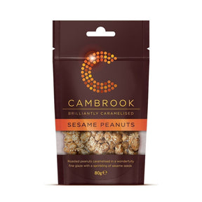 Cambrook 80g Caramelised Peanuts with Sesame Seeds - Old Railway Line Garden Centre