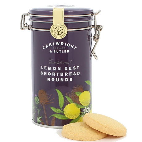 Cartwright & Butler 200g Lemon Zest Shortbread Rounds Tin