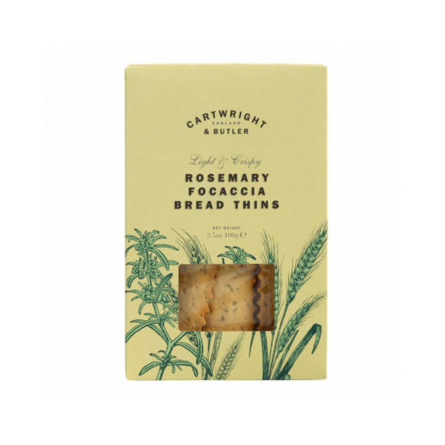 Cartwright & Butler 100g Rosemary Focaccia Bread Thins - Old Railway Line Garden Centre