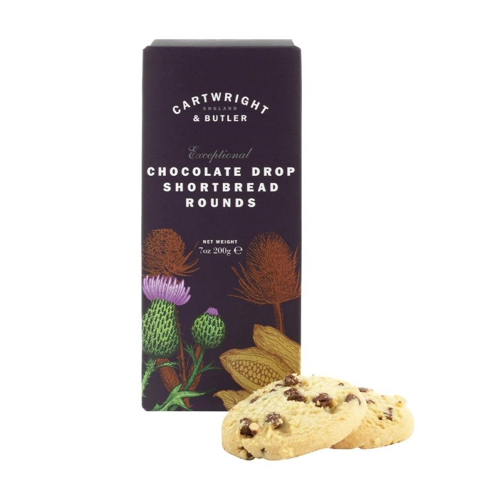 Cartwright & Butler 200g Chocolate Shortbread Rounds Biscuits - Old Railway Line Garden Centre