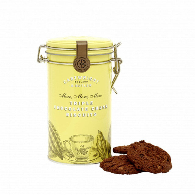 Cartwright & Butler 200g Triple Choc Chunk Biscuits with Tin - Old Railway Line Garden Centre