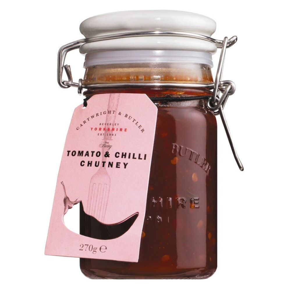 Cartwright & Butler 270g Tomato & Chilli Chutney - Old Railway Line Garden Centre