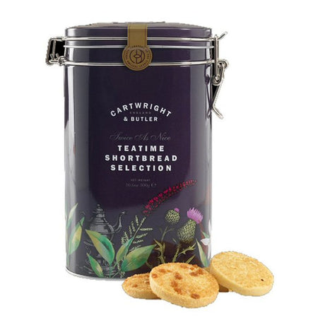 Cartwright & Butler 300g Salted Caramel & Almond Teatime Shortbread Selection Tin