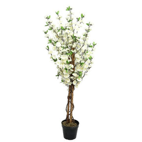 CB Imports 120cm Cream Artificial Potted Blossom Tree - Old Railway Line Garden Centre