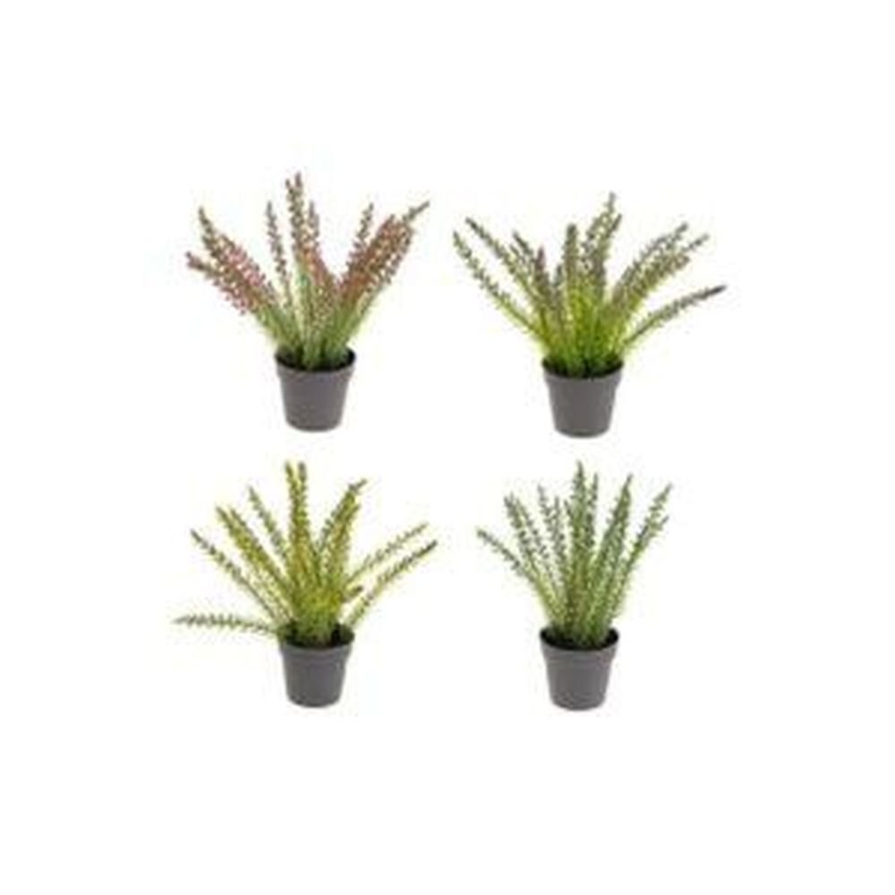 CB Imports 30cm Potted Artificial Heather (Choice of 4) - Old Railway Line Garden Centre