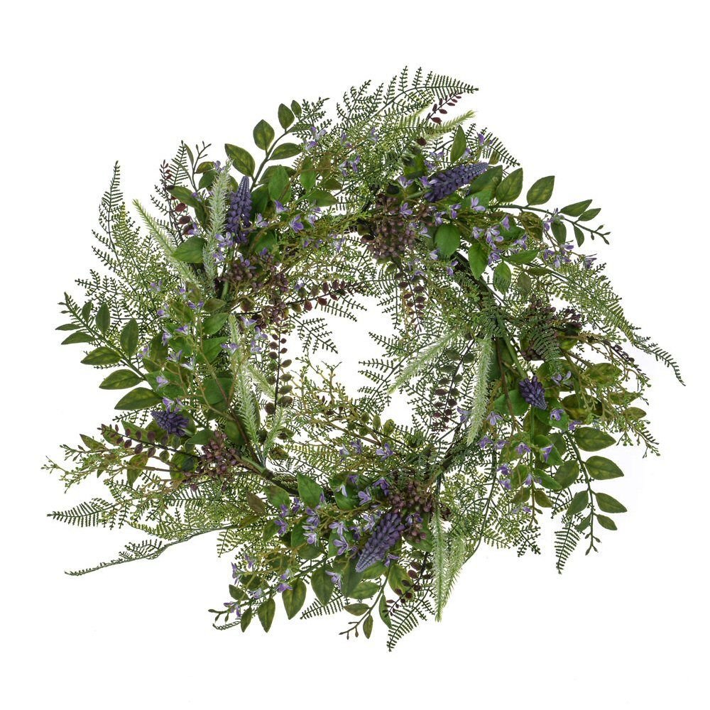 CB Imports 61cm Artificial Lilac Bloom Wreath - Old Railway Line Garden Centre