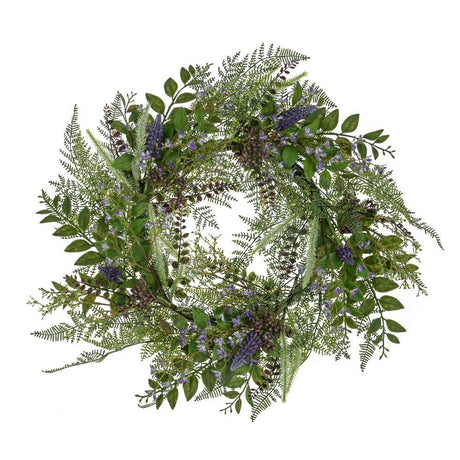 CB Imports 61cm Artificial Lilac Bloom Wreath - Old Railway Line Garden Centre