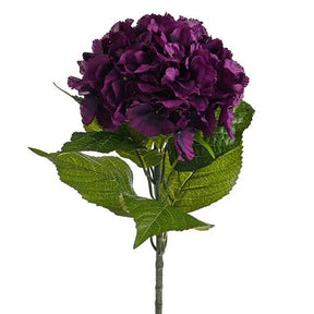 CB Imports 67cm Purple Olivia Artificial Hydrangea Stem - Old Railway Line Garden Centre