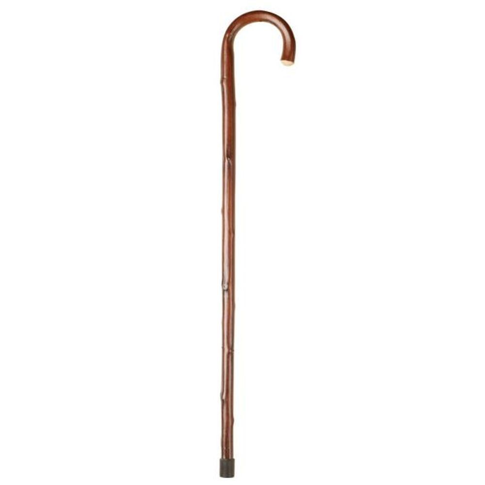 Charles Buyers 91cm Chestnut Crook Walking Stick - Old Railway Line Garden Centre