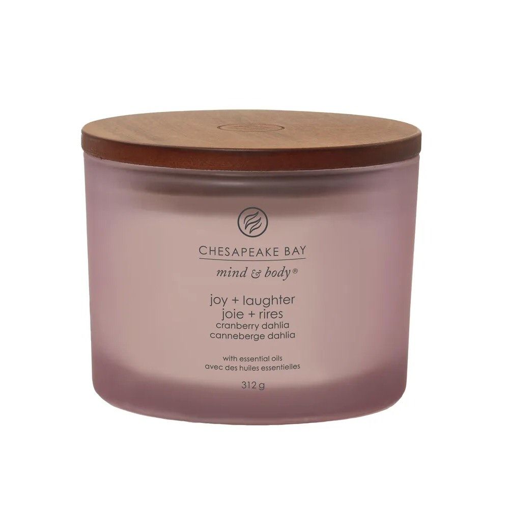 Chesapeake Bay 312g Joy & Laughter 3 - Wick Jar Candle - Old Railway Line Garden Centre