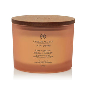 Chesapeake Bay 312g Love & Passion 3 - Wick Jar Candle - Old Railway Line Garden Centre