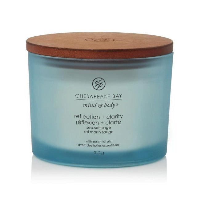 Chesapeake Bay 312g Reflection & Clarity 3 - WIck Jar Candle - Old Railway Line Garden Centre