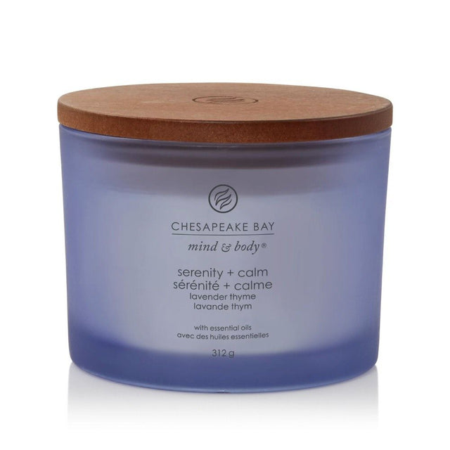 Chesapeake Bay 312g Serenity & Calm 3 - WIck Jar Candle - Old Railway Line Garden Centre